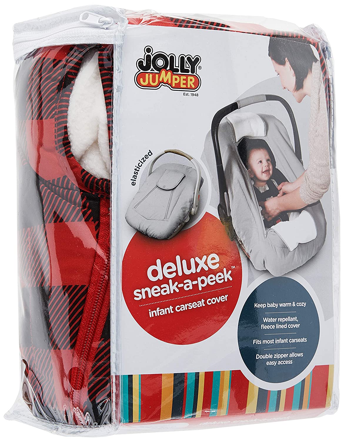 JOLLY JUMPER INFANT CARSEAT COVER BUFFALO PLAID – Magic Piper